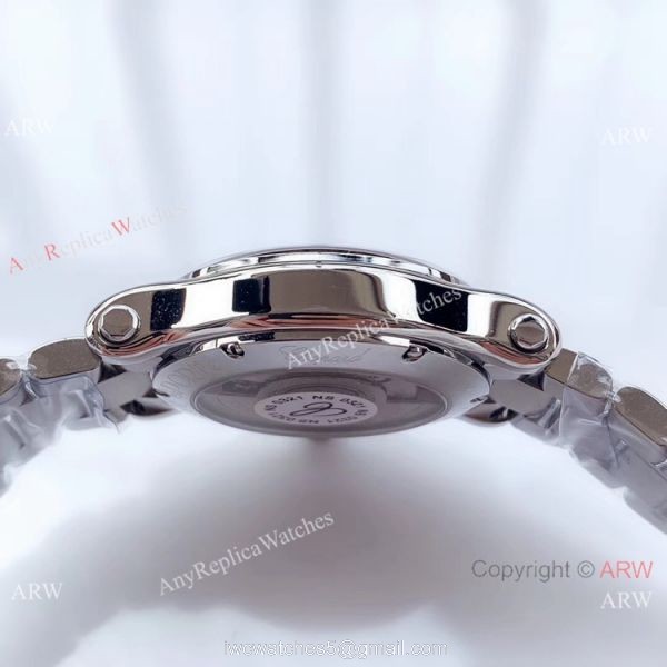 YF Swiss Replica Chopard HAPPY SPORT Ladies Watch Stainless Steel Blue Dial 4