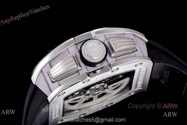 KV Factory Replica Richard Mille RM 011-FM Felipe Massa Black Kite Flyback Chronograph Watch 4