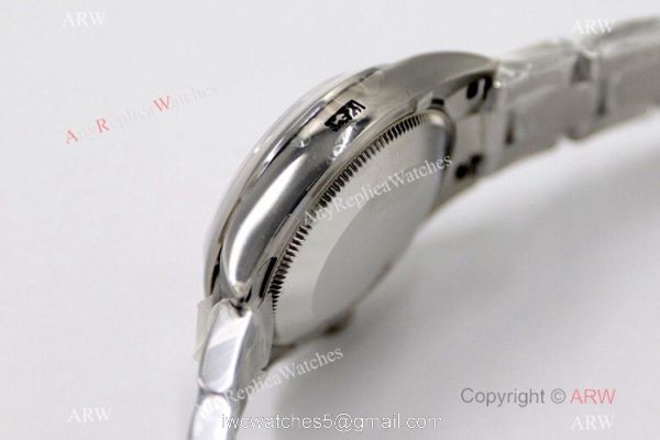 EW Factory 31mm Swiss Replica Rolex Oyster Perpetual Tif-fa-ny blue Dial Watch 4