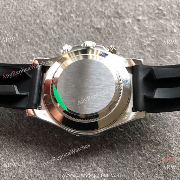 NEW! Noob Factory Rolex Daytona 1:1 Cal.4130 Movement Watch Meteorite Dial Rubber Strap 4