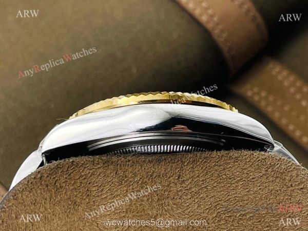 DR Factory Swiss Replica Rolex Sky-Dweller 42mm Watch Two Tone Black Dial 4