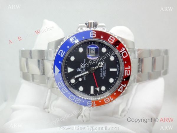 Higgest Quality Rolex GMT Master II Pepsi Replica Watch with ETA 2836 Movement 4