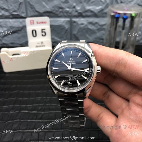 (VS) Swiss Omega Seamaster 150m Aqua Terra Master Watch Stainless Steel 4
