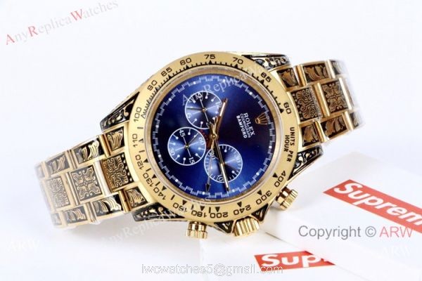 Copy Rolex Bamford Watch Rolex Daytona Blue Dial Replica Watch Vintage Style 4