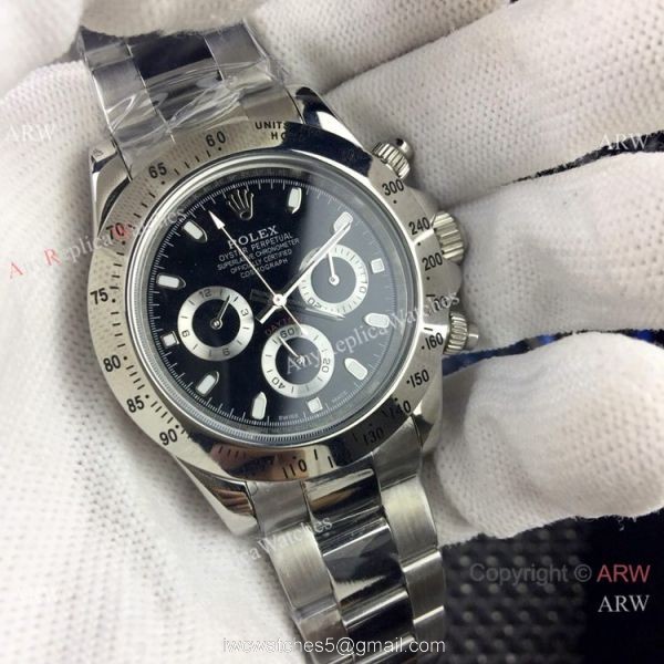 Best Quality Rolex Daytona Blue Dial Replica Watches Stainless Steel 40mm 4
