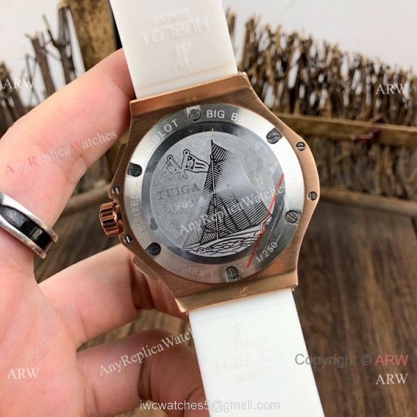 Copy Hublot Big Bang Evolution 44mm Watches Rose Gold Ceramic Bezel 4