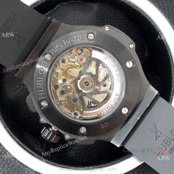 Swiss 7750 Hublot Big Bang Evolution Diamond Replica Watch All Black 4
