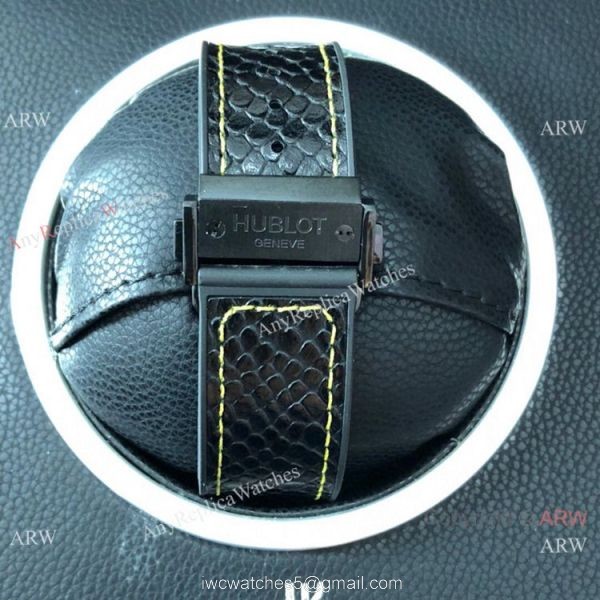 Swiss Copy Hublot Big Bang Evolution Yellow Diamond Watch 7750 Chronograph Movement 4