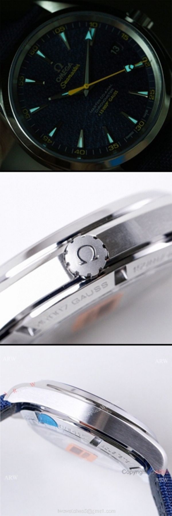 VSF Omega Seamaster 15007 Gauss Blue Dial Watch 8500 Movement 4