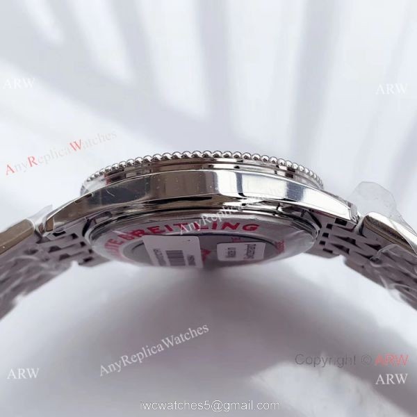 Swiss Replica Breitling Navitimer 1 Stainless Steel Blue Dial Watch 38mm 4