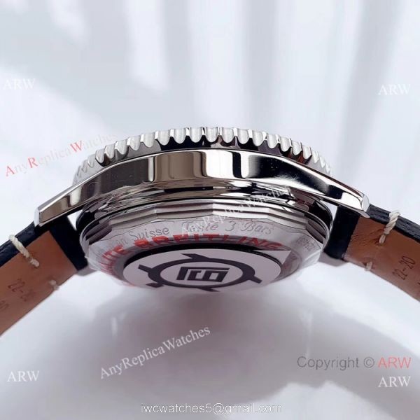 Swiss Replica Breitling Navitimer B01 Swissair Limited Edition A7750 Watch SS Black Dial 4