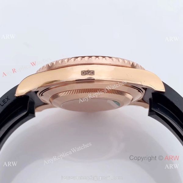 Rolex Yachtmaster 116695SATS Rose Gold Rainbow Bezel Watch Noob Factory/316L/Swiss ETA2836 4