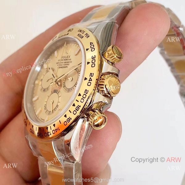 1:1 Best Edition Copy Rolex Daytona Two Tone 40mm Watch Noob Factory Swiss 4130 4
