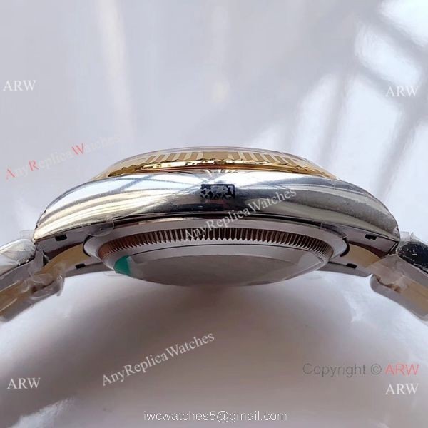 New Replica Rolex Datejust Two Tone Black 36mm Watch EW Factory 3235 Movement 4