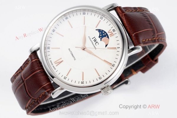 Swiss Replica IWC Portofino Moon Phase 40mm Watch IWS Factory 4