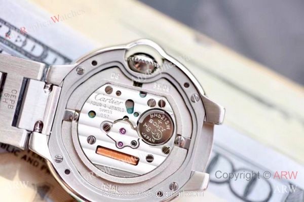 V6 Factory Swiss Cartier Ballon Bleu WE902073 Diamond Markers Watch 28mm 4
