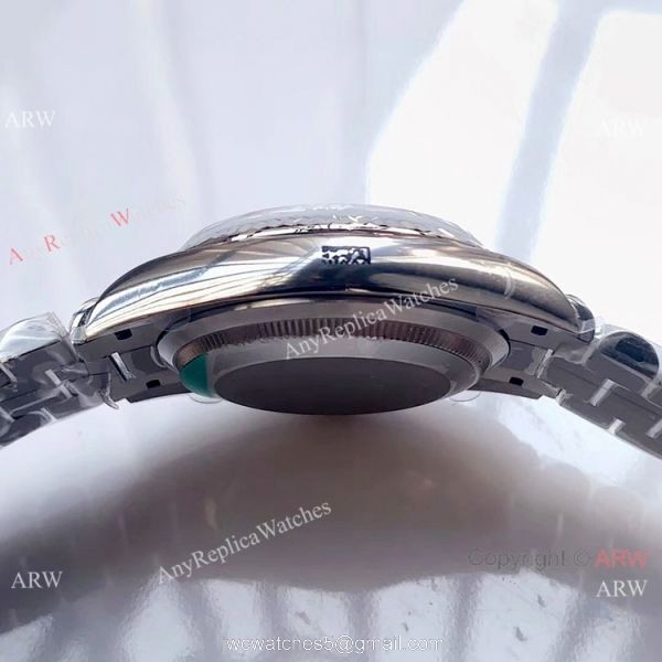 (EW)Swiss 3255 Rolex Day Date 36mm Watch Stainless Steel President Blue Dial 4