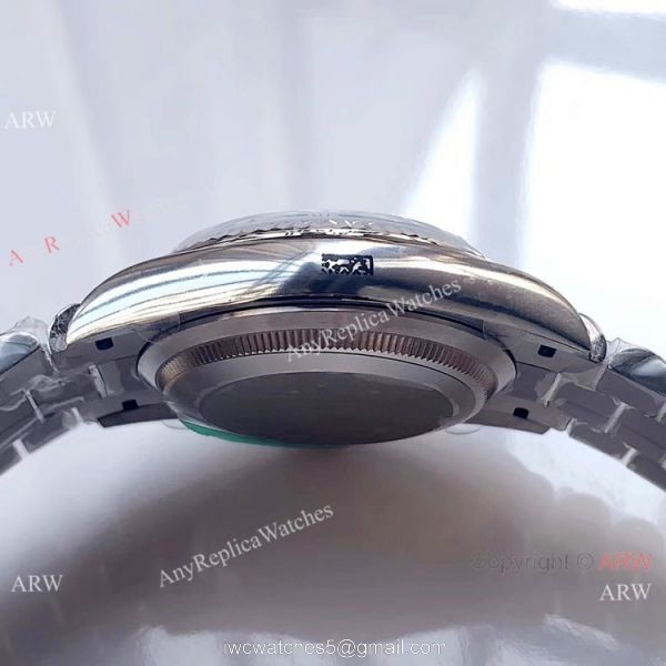(EW)AAA Fake Rolex Presidential Day-Date Black Dial Stainless Steel Watch Swiss 3255 Movement 4
