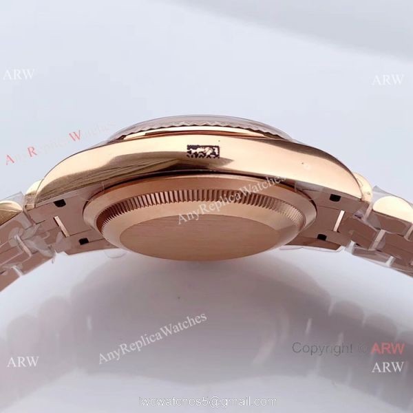 Swiss Rolex DayDate EWF 3255 36mm Men Rolex Everose Replica Watch 4