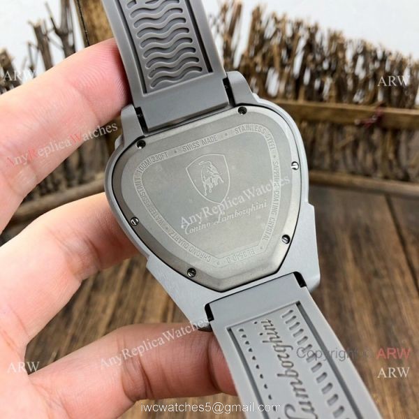 New Replica Lamborghini Spyder Gray Mens Watch 4