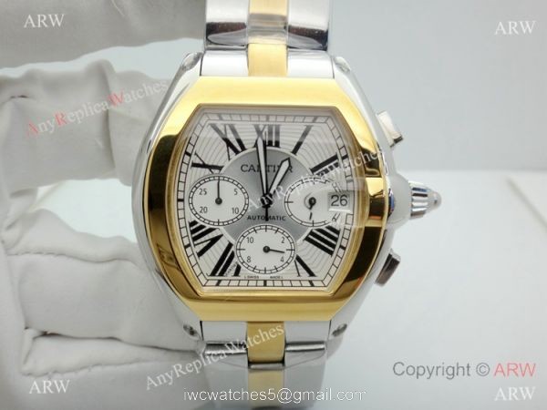 Best Replica Cartier Roadster Mens Chronograph Watch 4