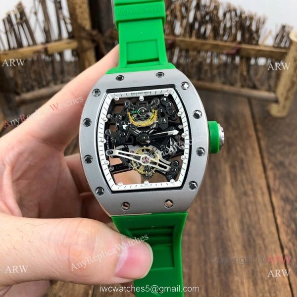 New Copy Richard Mille RM38-01 Gray Rubber Men Watches 4