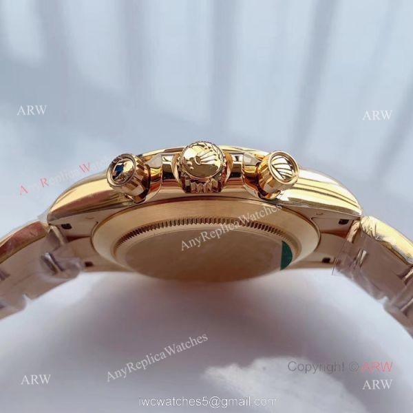 New Gold Rolex Daytona Swiss Watch Noob Factory Rolex Replica Watches 4