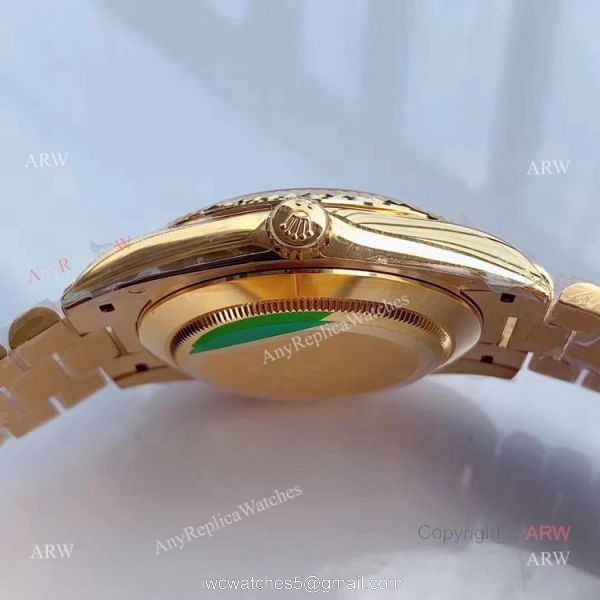 Noob Factory V3 Replica Rolex Day-Date ii 41 Yellow Gold Watch Swiss 3255 Movement 4