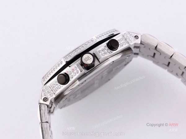High Quality Audemars Piguet Ice Royal Oak Blue Dial Replica Watches 4