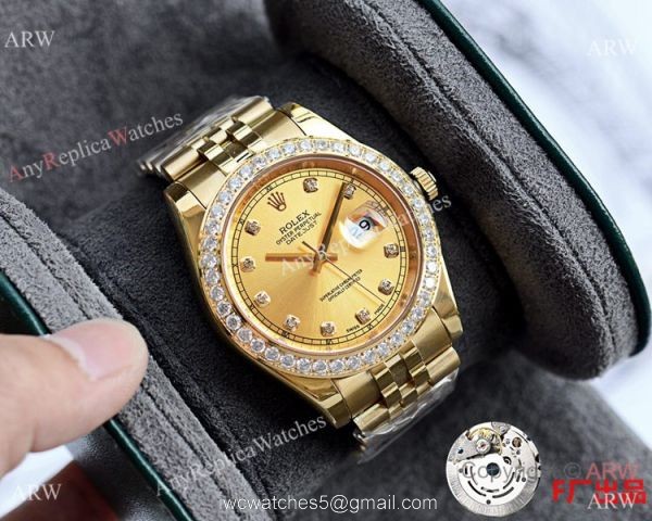 NEW UPGRADED Rolex Datejust 41mm Watches Gold Jubilee Diamond Bezel 4