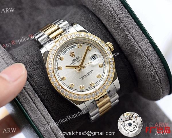 NEW UPGRADED Fake Rolex Presidential DayDate II 2-Tone Watches DJII 41mm 4