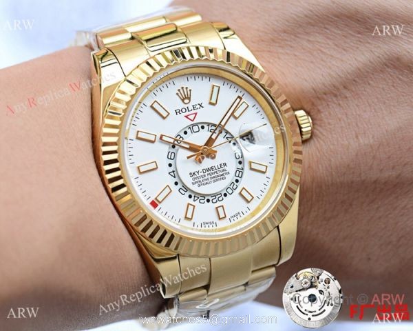 NEW UPGRADED Rolex Sky-Dweller Yellow Gold Watches 41mm 4