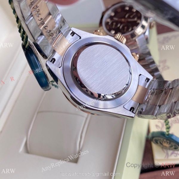 Two Tone Rolex Daytona 40mm Watches White MOP Dial Men Size 4