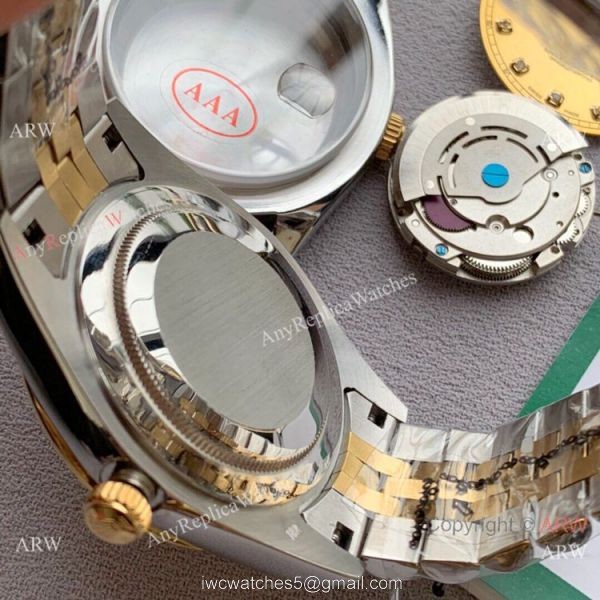 Upgraded Copy Rolex Jubilee Rose Gold Datejust II Watches Green Roman 40mm 4