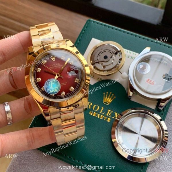 Upgraded Rolex Datejust II All Gold Oyster Watch 40mm AAA Replica 4