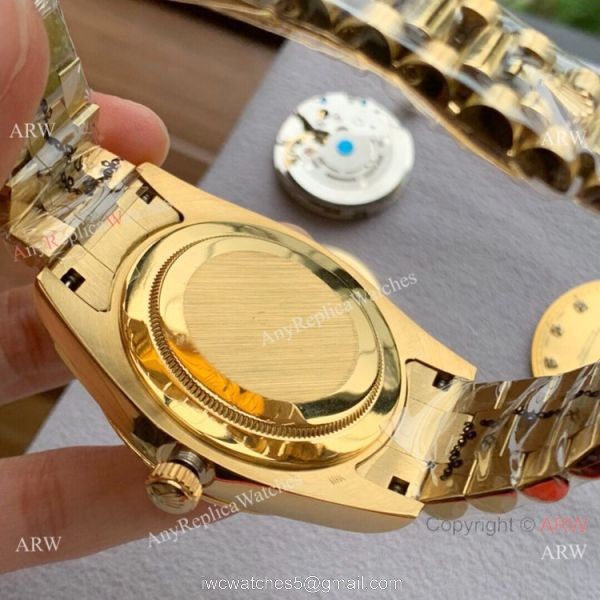 Upgraded Rolex Datejust II All White Dial Gold Presidential Watch 40mm 4