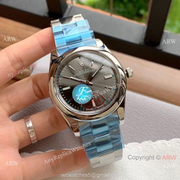Copy Rolex Oyster Perpetual 41mm Watches Silver Dial Stainless Steel 4