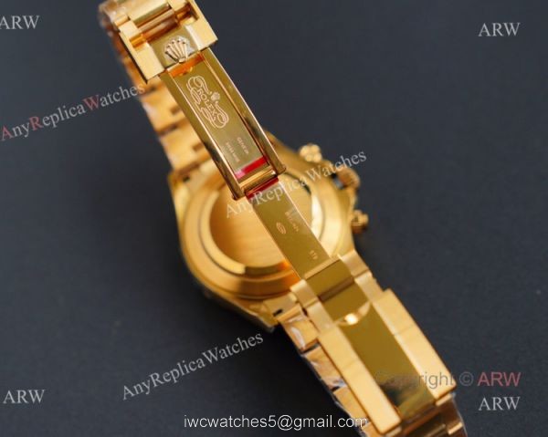 JH Factory Replica Rolex Tiger Eye Rose Gold Rolex Daytona 116588 TBR Diamond Watch 4