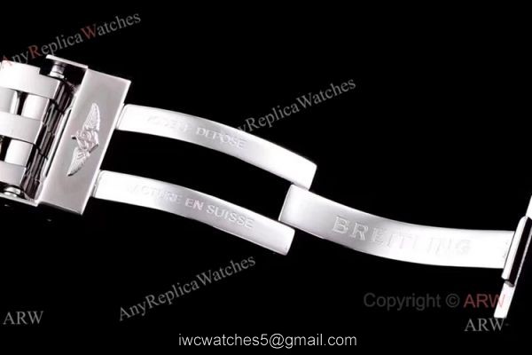 Swiss Breitling 1884 Replica Chronometre Certifie Stainless Steel Grey Dial Mens Watch 4
