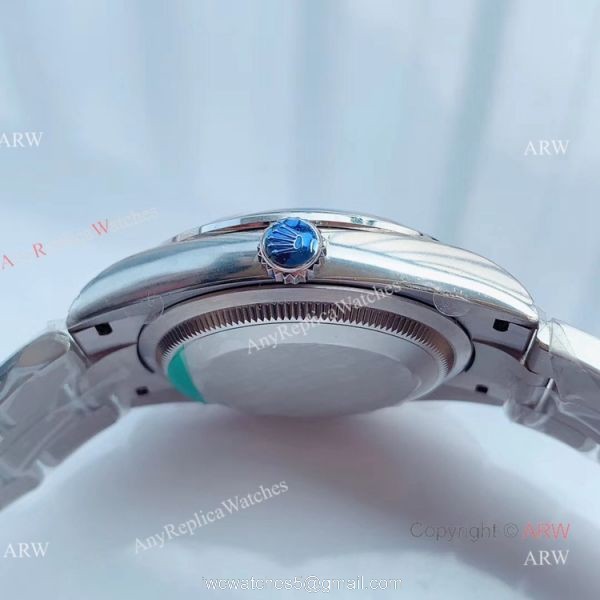 (EW) Swiss Replica Rolex Datejust Stainless Steel Silver Dial Diamond Watch 36mm 4
