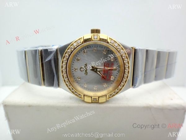 Best Copy Omega Constellation Two Tone watch Women 28mm Quartz 4