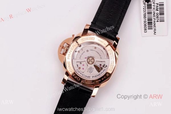 New VS Factory Panerai Submersible 42mm PAM00974 Rose Gold Black Ceramic Swiss Replica Watch 4
