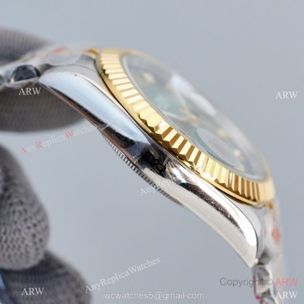 Swiss Quality Rolex Datejust ii 41mm Green Gradient Dial Diamond Markers Jubilee Watch 4