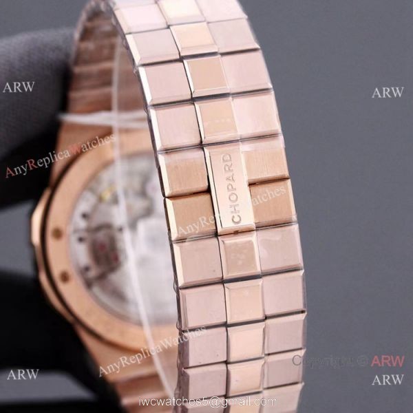 Swiss Replica Chopard Alpine Eagle Men Watch 41mm Blue Dial Rose Gold 4