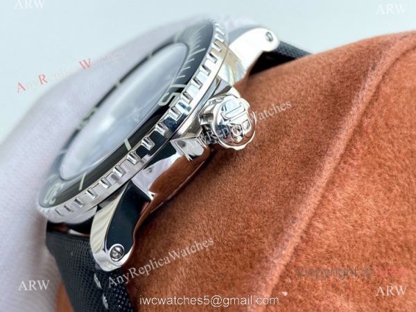Best Copy Blancpain Fifty Fathoms Blue Bezel Silver Watch Citizen 8215 Movement 4
