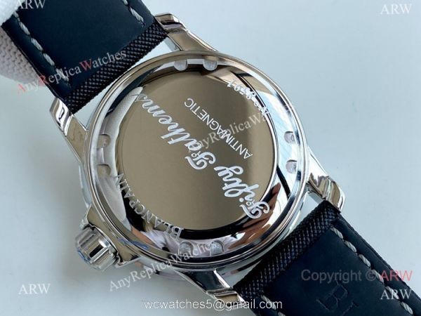 Swiss Quality Copy Blancpain Fifty Fathoms Citizen 8215 Watch Black Dial Green Markers 4