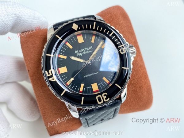 Swiss Quality Copy Blancpain Fifty Fathoms New Face Watch Citizen 8215 Movement 4