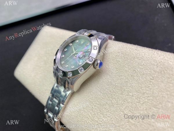 Swiss Copy Rolex Datejust Masterpiece Stainless steel Watch 34mm for Women 4