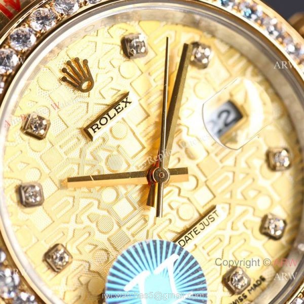Swiss Quality Rolex Datejust II Citizen Watch 2-Tone Jubilee Gold Micro Dial 4
