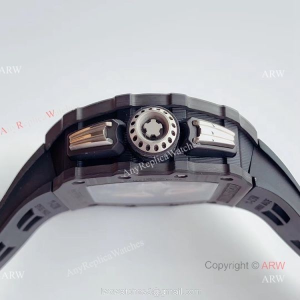 V2 NEW UPGRADED KV Factory Best Fake Richard Mille RM011 Carbon Case Chrono Automatic Watch 4